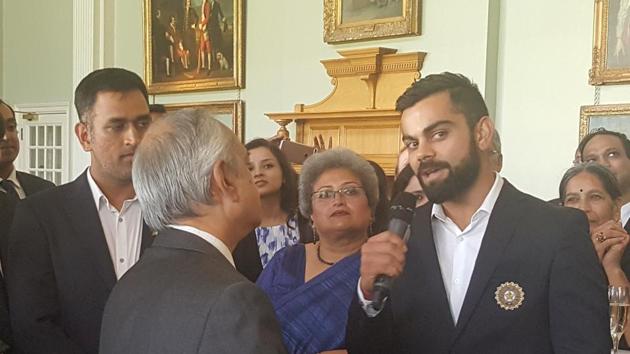 Indian skipper Virat Kohli spoke at the event, saying the team is ready for any opponent. (HT Photo) Indian skipper Virat Kohli spoke at the event, saying the team is ready for any opponent. (HT Photo)