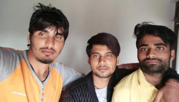 The trio was closely associated with the gang of Vicky Gounder, say Faridkot police. (HT Photo) The trio was closely associated with the gang of Vicky Gounder, say Faridkot police. (HT Photo)