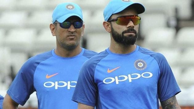 Birmingham: India captain Virat Kohli, right, and India's MS Dhoni attend a practice session during the ICC Champions Trophy. (AP) Birmingham: India captain Virat Kohli, right, and India's MS Dhoni attend a practice session during the ICC Champions Trophy. (AP)