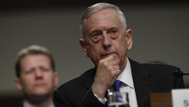 Defense Secretary Jim Mattis listens on Capitol Hill in Washington, Tuesday June 13, 2017, while testifying before the Senate Armed Services Committee hearing on the Pentagon's budget. (AP) Defense Secretary Jim Mattis listens on Capitol Hill in Washington, Tuesday June 13, 2017, while testifying before the Senate Armed Services Committee hearing on the Pentagon's budget. (AP)