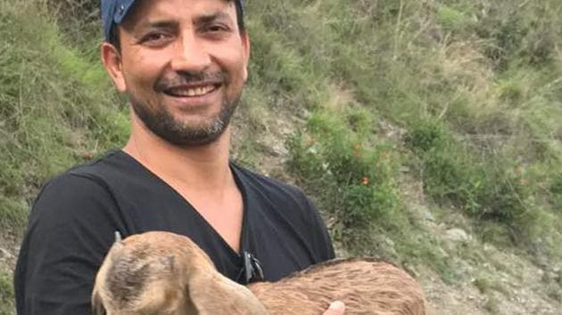 Actor Deepak Dobriyal shared this picture from his native village Kabra in Pauri district of Uttarakhand. (Twitter) Actor Deepak Dobriyal shared this picture from his native village Kabra in Pauri district of Uttarakhand. (Twitter)