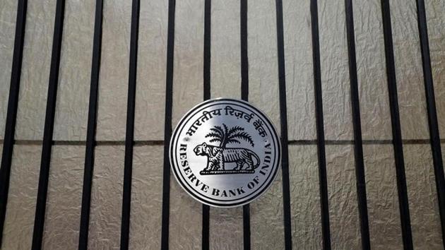 A Reserve Bank of India (RBI) logo is seen at the entrance gate of its headquarters in Mumbai.(Reuters File)