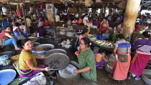 The marketplace operates on its unwritten rules, solidarity and has its own unions. Women fill roles ranging from suppliers and middlemen to sellers and buyers. (Raj K Raj/HT PHOTO) The marketplace operates on its unwritten rules, solidarity and has its own unions. Women fill roles ranging from suppliers and middlemen to sellers and buyers. (Raj K Raj/HT PHOTO)