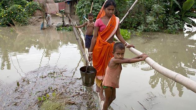 Torrential rain across the northeast since Sunday has wreaked havoc, claiming a dozen lives. (Representative photo)(AP)