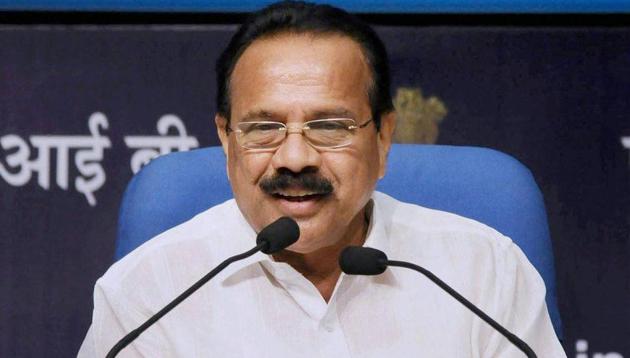 Union Minister for Statistics and Programme Implementation, DV Sadananda Gowda addresses a press conference on the achievements of his Ministry during 3 years of NDA Government, in New Delhi on June 13, 2017. (PTI) Union Minister for Statistics and Programme Implementation, DV Sadananda Gowda addresses a press conference on the achievements of his Ministry during 3 years of NDA Government, in New Delhi on June 13, 2017. (PTI)