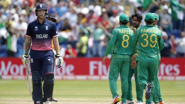 For the first time in the tournament, England didn’t manage a single individual fifty in their innings and were eventually bundled out for 211. Hasan Ali took three wickets while Raees and Junaid picked up two apiece. (Twitter ) For the first time in the tournament, England didn’t manage a single individual fifty in their innings and were eventually bundled out for 211. Hasan Ali took three wickets while Raees and Junaid picked up two apiece. (Twitter )