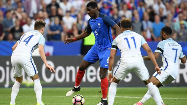 France got the best of England thanks to an injury time winner despite being down to 10 men. (AFP) France got the best of England thanks to an injury time winner despite being down to 10 men. (AFP)