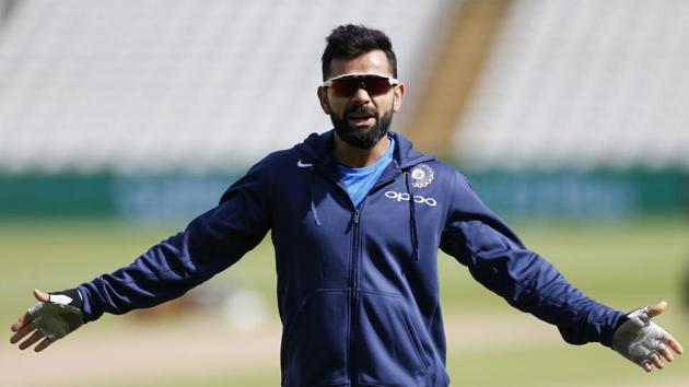 Captain Virat Kohli during a practice session ahead of India vs Bangladesh ICC Champions Trophy 2017 semi-finals. (REUTERSCaptain Captain) Captain Virat Kohli during a practice session ahead of India vs Bangladesh ICC Champions Trophy 2017 semi-finals. (REUTERSCaptain Captain)