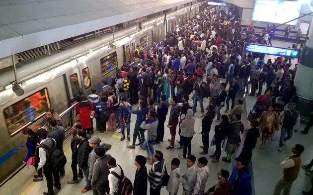The Delhi Metro Rail Corporation (DMRC) decided it is not “competent” to roll back or defer the proposed fare hike, ending a political confrontation between the Delhi government and the Centre on the issue. (HT FILE) The Delhi Metro Rail Corporation (DMRC) decided it is not “competent” to roll back or defer the proposed fare hike, ending a political confrontation between the Delhi government and the Centre on the issue. (HT FILE)