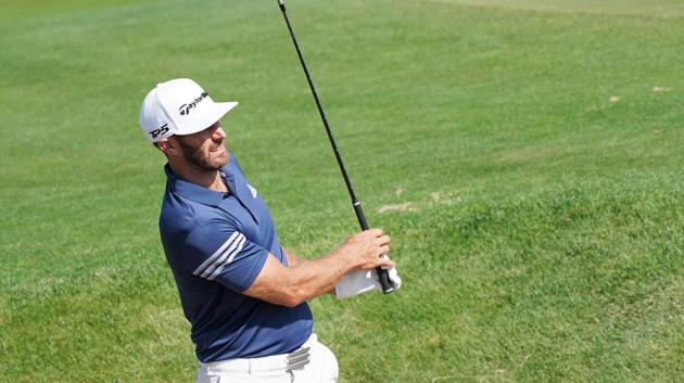 Dustin Johnson of the United States plays his shot during a practice round prior to the 2017 US Open at Erin Hills in Hartford, Wisconsin. (AFP) Dustin Johnson of the United States plays his shot during a practice round prior to the 2017 US Open at Erin Hills in Hartford, Wisconsin. (AFP)