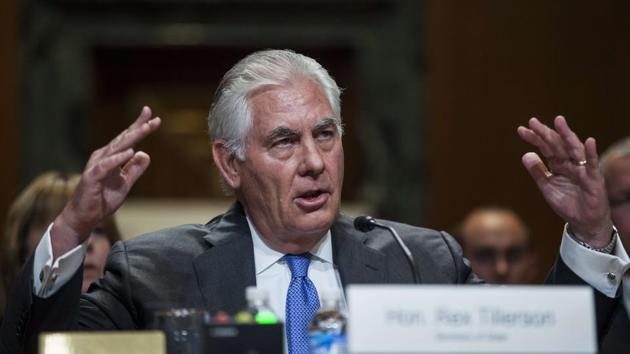 US Secretary of State Rex Tillerson testifies during a State, Foreign Operations and Related Programs Subcommittee hearing on the State Department's FY 2018 Budget on Capitol Hill on June 13, 2017 in Washington. (AFP photo) US Secretary of State Rex Tillerson testifies during a State, Foreign Operations and Related Programs Subcommittee hearing on the State Department's FY 2018 Budget on Capitol Hill on June 13, 2017 in Washington. (AFP photo)