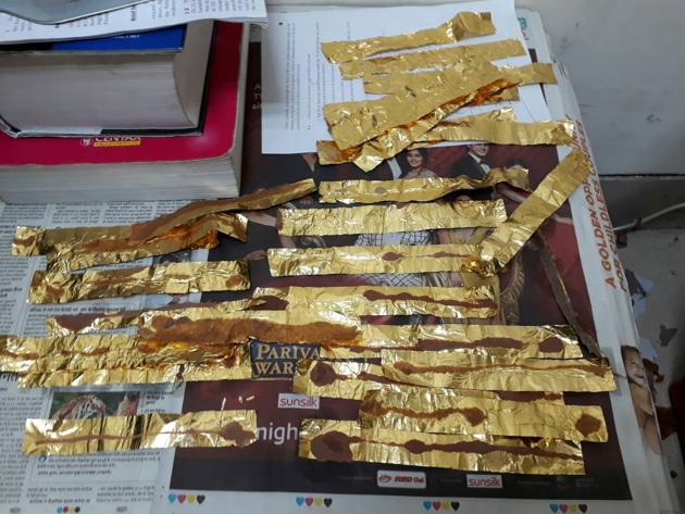 Gold in wafers. Gold in wafers.