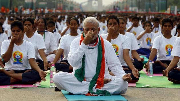 The Ministry of Ayurveda, Yoga and Naturopathy, Unani, Siddha and Homoeopathy (AYUSH) has been working tirelessly to make the International Yoga Day functions across the country and world a grand success.(Reuters File Photo) The Ministry of Ayurveda, Yoga and Naturopathy, Unani, Siddha and Homoeopathy (AYUSH) has been working tirelessly to make the International Yoga Day functions across the country and world a grand success.(Reuters File Photo)