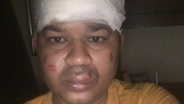 Gyanendra Jena, the 39-year-old businessman who was robbed of his car. (HT Photo) Gyanendra Jena, the 39-year-old businessman who was robbed of his car. (HT Photo)