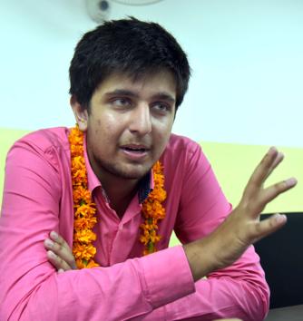 Jaipur topper Ajit Singh Pawar. (Prabhakar Sharma/HT Photo.) Jaipur topper Ajit Singh Pawar. (Prabhakar Sharma/HT Photo.)