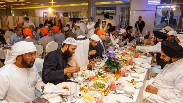 Gurunanak Darbar in Dubai is the largest gurudwara of Gulf region. (Twitter Photo) Gurunanak Darbar in Dubai is the largest gurudwara of Gulf region. (Twitter Photo)