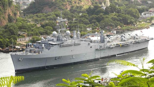 As of now, the US-built INS Jalashwa is India’s sole landing platform dock. (File photo) As of now, the US-built INS Jalashwa is India’s sole landing platform dock. (File photo)