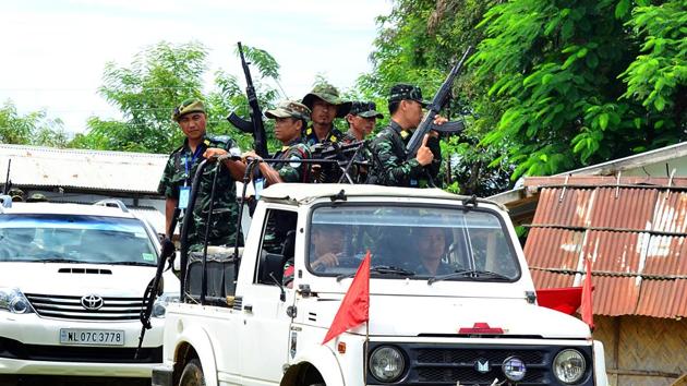 The NSCN-IM gave up guerrilla warfare 20 years ago after it signed a ceasefire with the government. (HT Photo) The NSCN-IM gave up guerrilla warfare 20 years ago after it signed a ceasefire with the government. (HT Photo)
