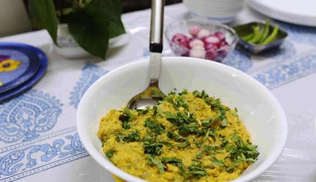 Strictly speaking, keema is the Delhi-speak for minced meat, but our chef is a vegetarian and so is her keema and one can make it in 15 minutes flat. (Mayank Austen Soofi / HT Photo) Strictly speaking, keema is the Delhi-speak for minced meat, but our chef is a vegetarian and so is her keema and one can make it in 15 minutes flat. (Mayank Austen Soofi / HT Photo)