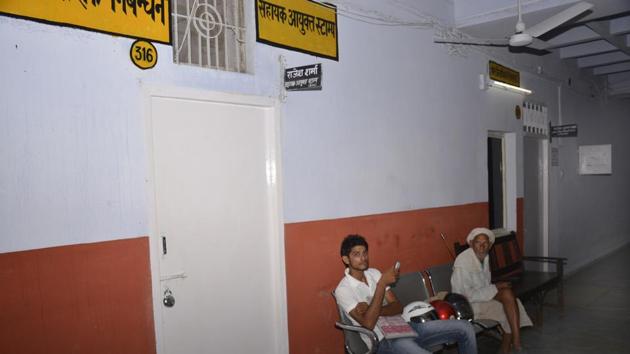 The AIG’s office has been locked since his arrest. (Sakib Ali/HT Photo) The AIG’s office has been locked since his arrest. (Sakib Ali/HT Photo)