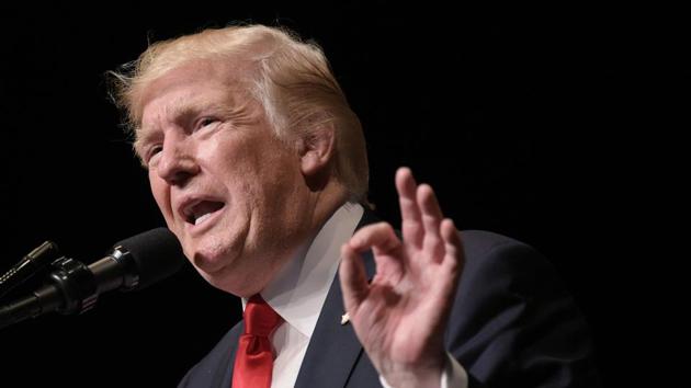 US President Donald Trump speaks at the Manuel Artime Theatre in Miami on Friday. (AFP) US President Donald Trump speaks at the Manuel Artime Theatre in Miami on Friday. (AFP)