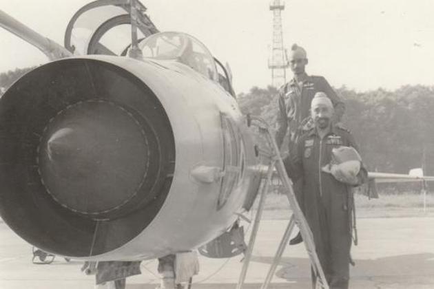 Father and son (Air Marshal RS Bedi and Flying Officer Sartaj Bedi) flying Mig-21s together in the IAF Diamond Jubilee fly-past in 1992. (Air Marshal RS Bedi) Father and son (Air Marshal RS Bedi and Flying Officer Sartaj Bedi) flying Mig-21s together in the IAF Diamond Jubilee fly-past in 1992. (Air Marshal RS Bedi)
