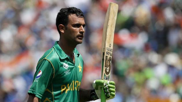 Pakistan's Fakhar Zaman scored his maiden century in the final of the ICC Champions Trophy against India.(AP)