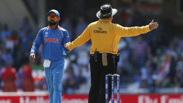 India started badly as Jasprit Bumrah had Fakhar Zaman caught but the bowler had overstepped. (REUTERS) India started badly as Jasprit Bumrah had Fakhar Zaman caught but the bowler had overstepped. (REUTERS)
