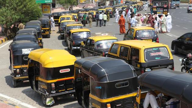 Transport experts and regional transport office officials said the government’s decision will help passengers as fares will reduce owing to the increase in the number of vehicles plying in the city. (HT File Photo) Transport experts and regional transport office officials said the government’s decision will help passengers as fares will reduce owing to the increase in the number of vehicles plying in the city. (HT File Photo)