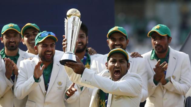 Pakistan became the fourth team after India, West Indies and Sri Lanka to win the ICC treble. (REUTERS) Pakistan became the fourth team after India, West Indies and Sri Lanka to win the ICC treble. (REUTERS)