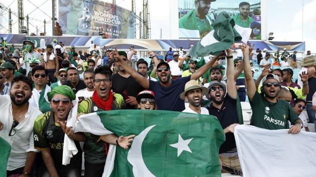 For Pakistan’s fans, this was a moment to celebrate as they secured an ICC win over India after eight long years. (REUTERS) For Pakistan’s fans, this was a moment to celebrate as they secured an ICC win over India after eight long years. (REUTERS)