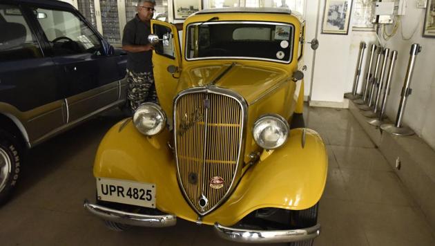 Gyan Sharma (above) says it takes anything between two and 15 years to restore a vintage car. All these efforts at collection and preservation will be worthless if a person is not allowed to drive these cars even occasionally. (Burhaan Kinu/HT Photo)
