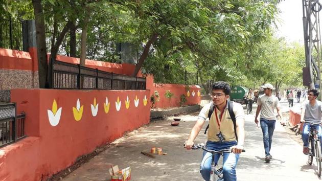The area in Kota after it was cleaned by Harshavardhan Nigam and his friends. (HT Photo) The area in Kota after it was cleaned by Harshavardhan Nigam and his friends. (HT Photo)