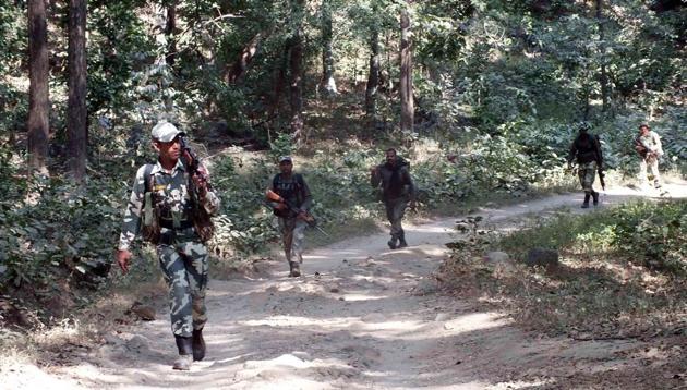 Representative Image | Paramilitary forces during an operation at Burha Pahar under Chippadohar police station area in Latehar.(Ht File Photo)