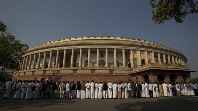 The historic Central Hall was thought to be a better choice considering the importance of the new tax code that unifies more than a dozen separate levies to create a single market with a population greater than the US, Europe, Brazil, Mexico and Japan put together. (AP File) The historic Central Hall was thought to be a better choice considering the importance of the new tax code that unifies more than a dozen separate levies to create a single market with a population greater than the US, Europe, Brazil, Mexico and Japan put together. (AP File)