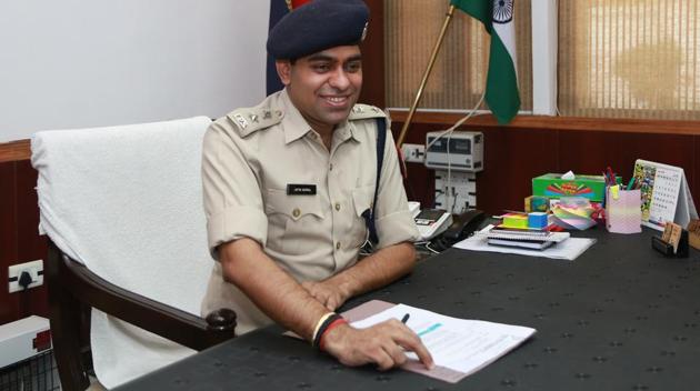 DCP (North) Jatin Narwal would spend most of his time in the library during his college days, but wouldn’t miss catching up on the latest flicks on the weekends.(Amal KS/ HT Photo)