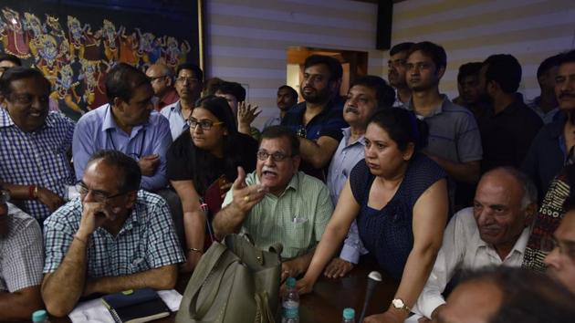 The Noida authority has been holding meetings where buyers air their grievances with the housing projects they have invested in. (Virendra Singh Gosain/HT File Photo) The Noida authority has been holding meetings where buyers air their grievances with the housing projects they have invested in. (Virendra Singh Gosain/HT File Photo)