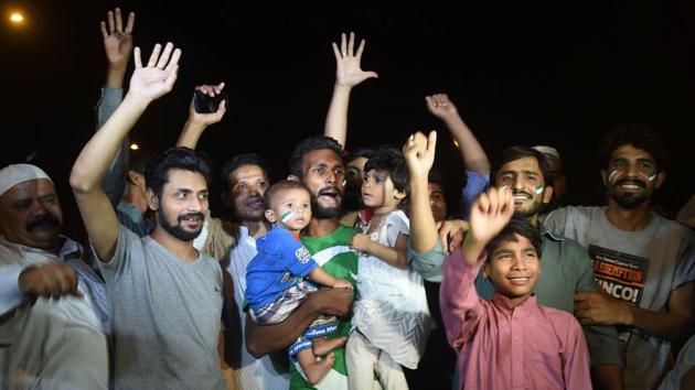 Fans celebrated a massive occasion as Pakistan became only the fourth team to complete the ICC treble after India, Sri Lanka and West Indies. (AFP) Fans celebrated a massive occasion as Pakistan became only the fourth team to complete the ICC treble after India, Sri Lanka and West Indies. (AFP)
