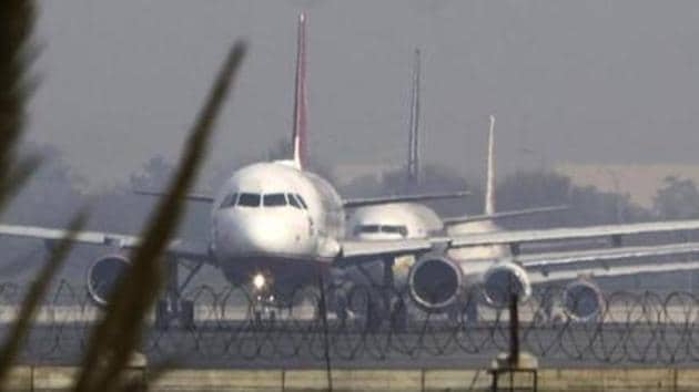 Airplane prepares to takeoff at the runway.(File photo)