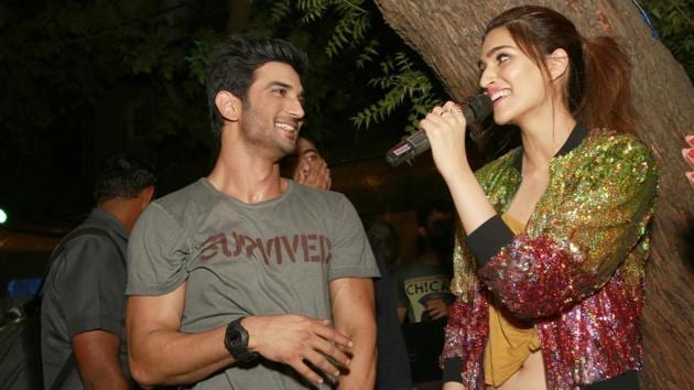 Sushant Singh Rajput and Kriti Sanon during the promotion of film Raabta in New Delhi. (IANS) Sushant Singh Rajput and Kriti Sanon during the promotion of film Raabta in New Delhi. (IANS)