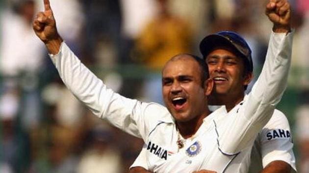 Virender Sehwag is one of the five candidates who might replace Anil Kumble as Indian Cricket Team head coach.(Getty Images)