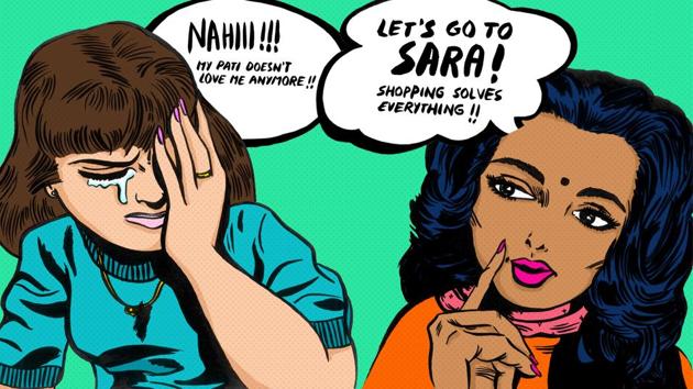 An illustration from Oh Nari, So Sanskari! (Illustration courtesy: Annushka Hardikar) An illustration from Oh Nari, So Sanskari! (Illustration courtesy: Annushka Hardikar)