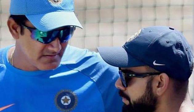 Anil Kumble on Tuesday refused extension of his contract till the West Indies tour, citing Indian cricket team captain Virat Kohli’s reservation over his ‘style’ of functioning.(PTI) Anil Kumble on Tuesday refused extension of his contract till the West Indies tour, citing Indian cricket team captain Virat Kohli’s reservation over his ‘style’ of functioning.(PTI)