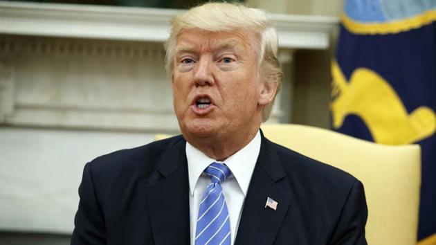 In this June 20, 2017, photo, President Donald Trump speaks in the Oval Office of the White House, in Washington. (AP) In this June 20, 2017, photo, President Donald Trump speaks in the Oval Office of the White House, in Washington. (AP)