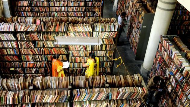 Funds of Rs 5 crore were announced for the establishment of the first e-library in Punjab at the Central Library in Patiala. (Bharat Bhushan/HT) Funds of Rs 5 crore were announced for the establishment of the first e-library in Punjab at the Central Library in Patiala. (Bharat Bhushan/HT)
