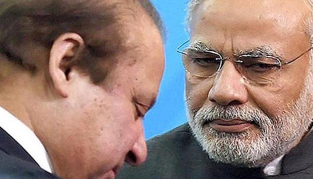 Prime Minister Narendra Modi with Pakistani Prime Minister Nawaz Sharif at the Shanghai Cooperation Organization summit in Ufa, Russia. (PTI) Prime Minister Narendra Modi with Pakistani Prime Minister Nawaz Sharif at the Shanghai Cooperation Organization summit in Ufa, Russia. (PTI)