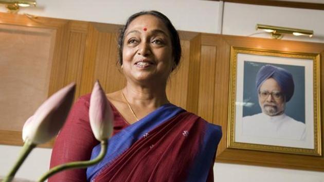 The Opposition parties on Thursday chose former Lok Sabha speaker Meira Kumar as their candidate to take on National Democratic Alliance’s presidential nominee Ram Nath Kovind for the next month’s election.(HT File Photo)