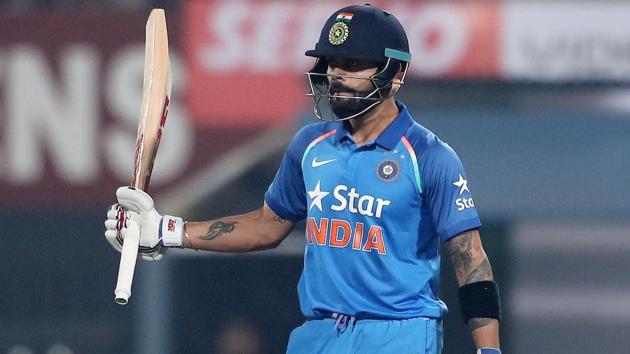 Virat Kohli has retained his No. 1 position in the ICC ODI rankings.(BCCI)