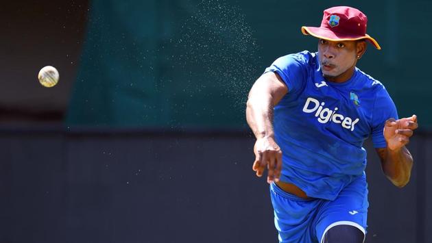 West Indies' Jason Mohammed fields a ball during a practice session. (AFP) West Indies' Jason Mohammed fields a ball during a practice session. (AFP)