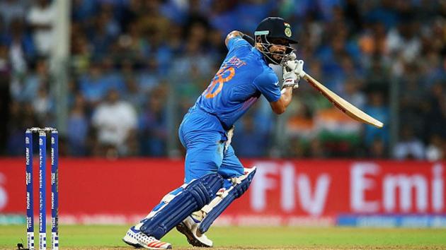 Virat Kohli’s 114-ball 127 helped India beat the West Indies by 59 runs in an ODI at Dharamsala in 2013.(IDI via Getty Images) Virat Kohli’s 114-ball 127 helped India beat the West Indies by 59 runs in an ODI at Dharamsala in 2013.(IDI via Getty Images)